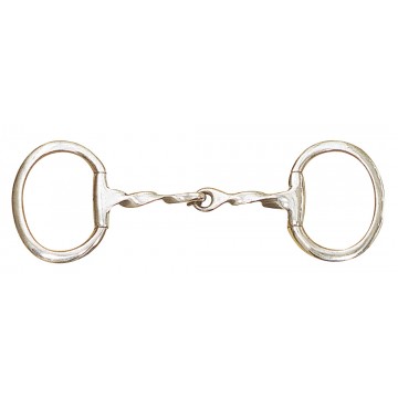 Centaur Stainless Steel Twisted Mouth Eggbutt w/ Flat Rings