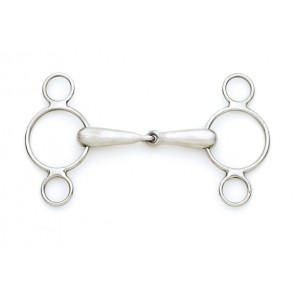 Centaur¨ Stainless Steel 2-Ring Gag with Hollow Mouth