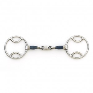 Centaur¨ Blue Steel Loop Ring Jointed Oval Mouth Gag